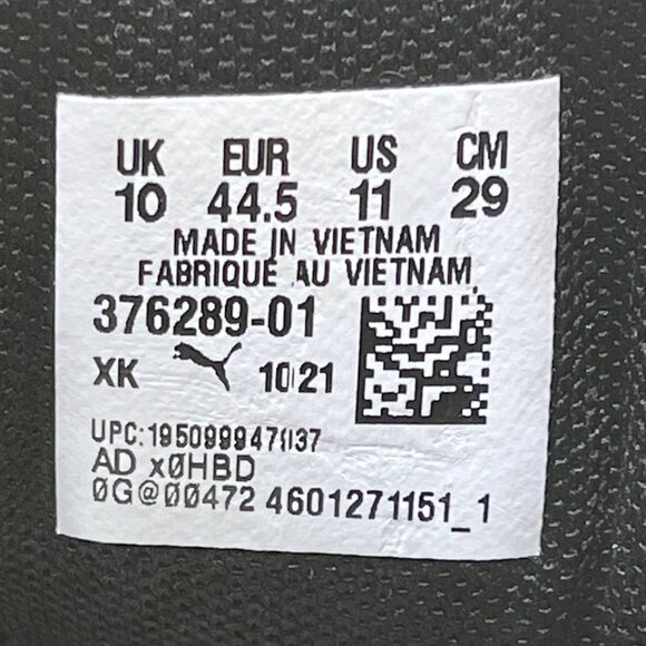 Puma Men’s Black Mesh Cushioned Sole Twitch Runner Running Shoes Size 11 - Picture 6 of 8